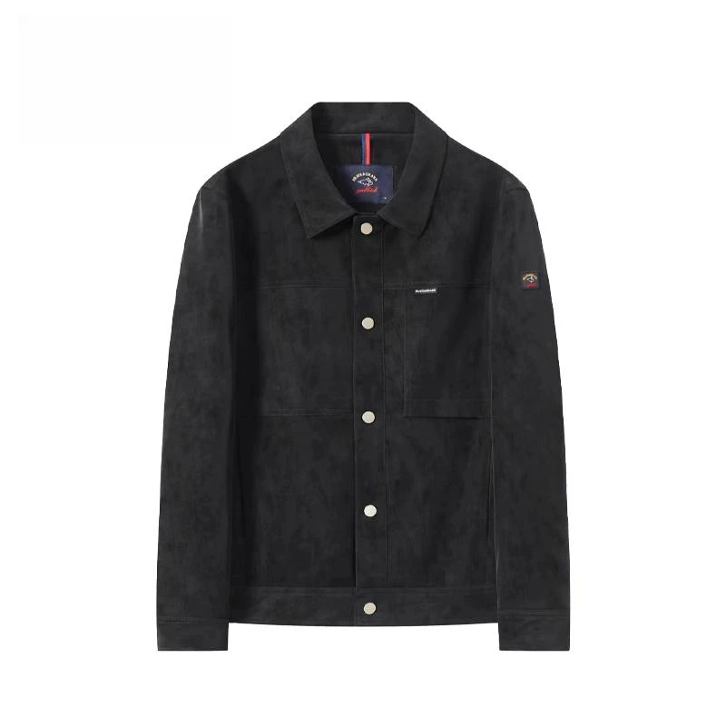 （官方正品）休闲男外套时尚秋季男士翻领休闲外套经典百搭印花3021