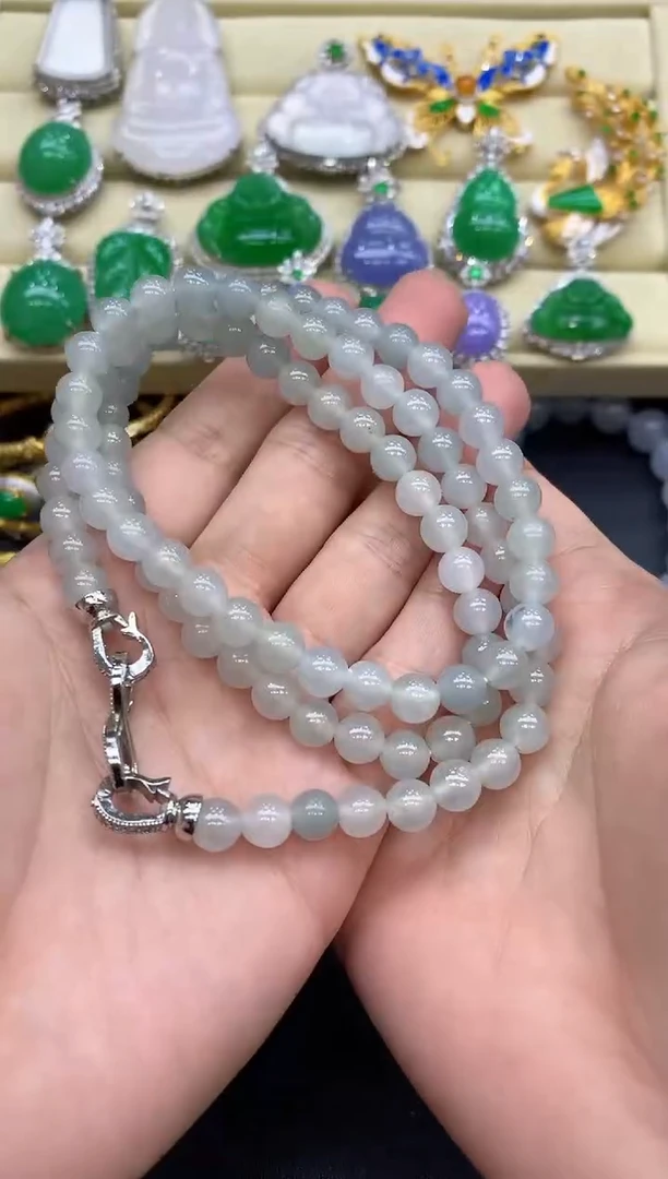 颈饰未镶嵌翡翠128-中国好珍宝