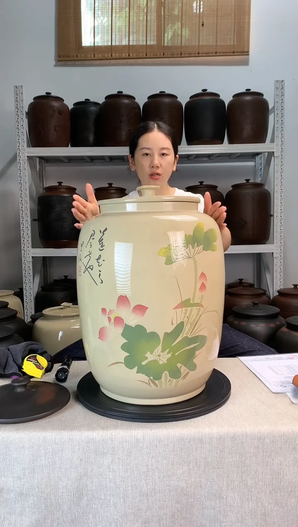 建水紫陶茶缸微瑕疵