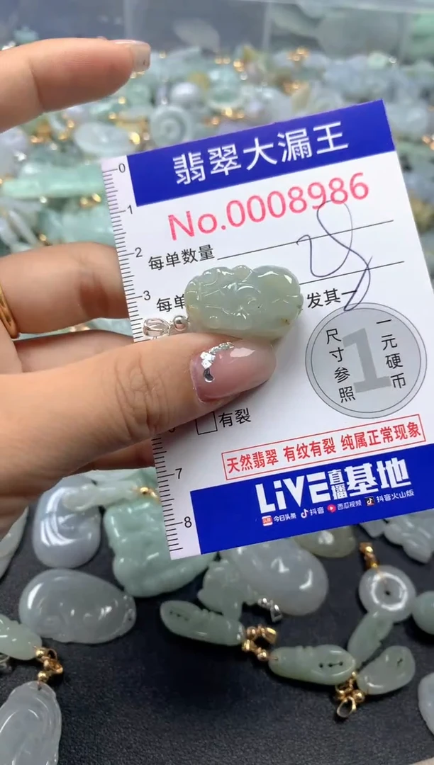 颈饰未镶嵌翡翠8986