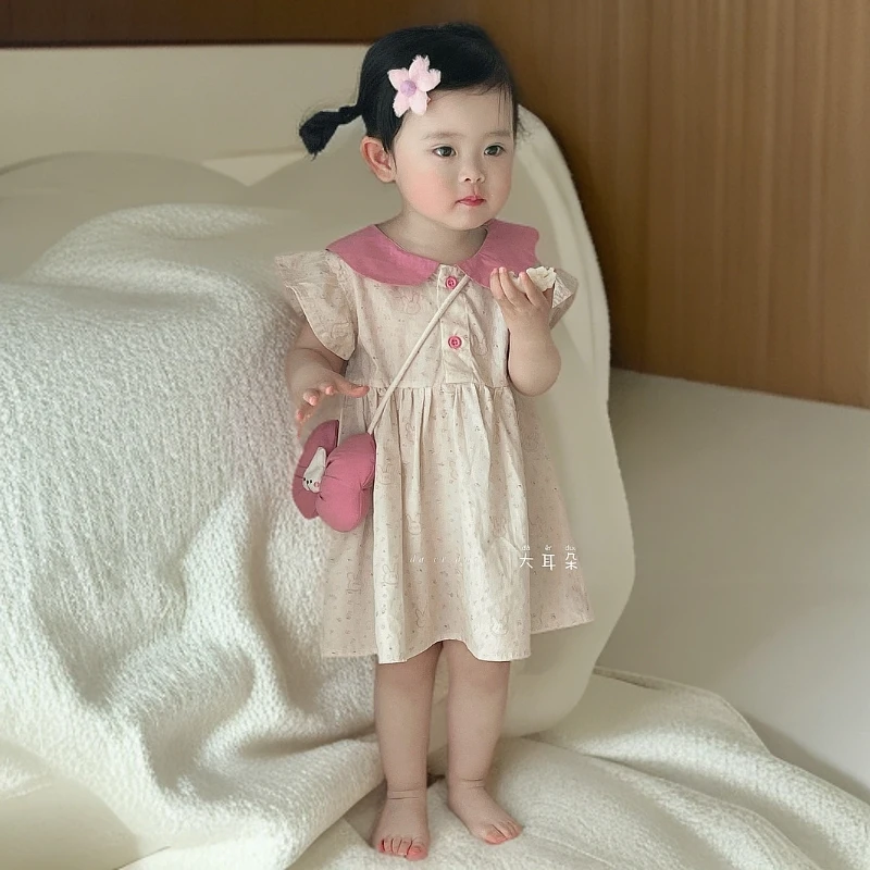 女童连衣裙夏装2025新款洋气儿童公主小童小女孩漂亮洋气裙子