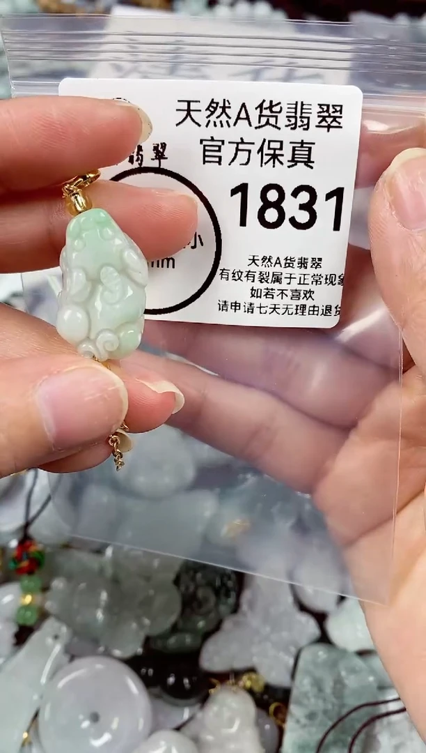 【闪购商品】翡翠颈饰未镶嵌天然A货翡翠1873