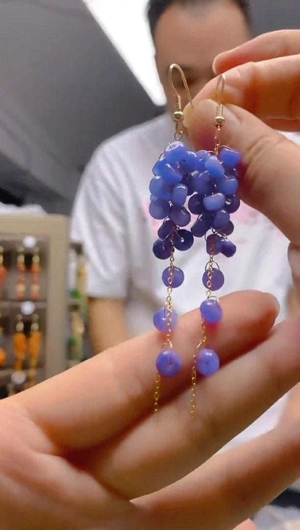 【闪购商品】翡翠耳饰合金0405翡翠耳钩