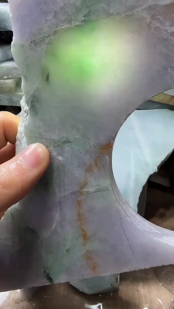 裸石翡翠天然翡翠A货花548