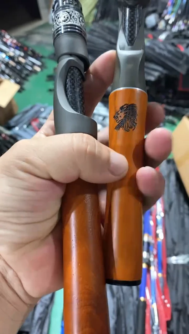 直柄1.68实木握柄微物竿