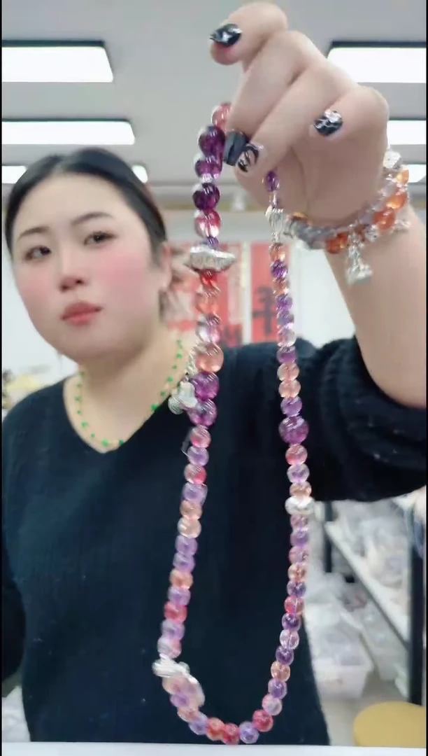 【闪购商品】水晶颈饰合金0243 超七项链