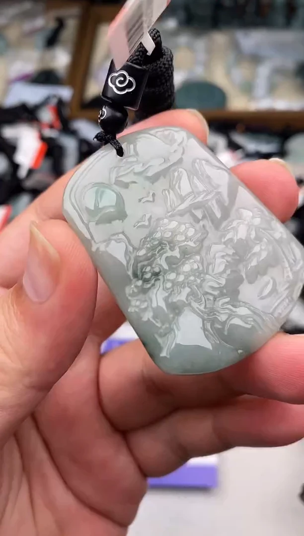 翡翠未镶嵌颈饰Z**.多样性发其一