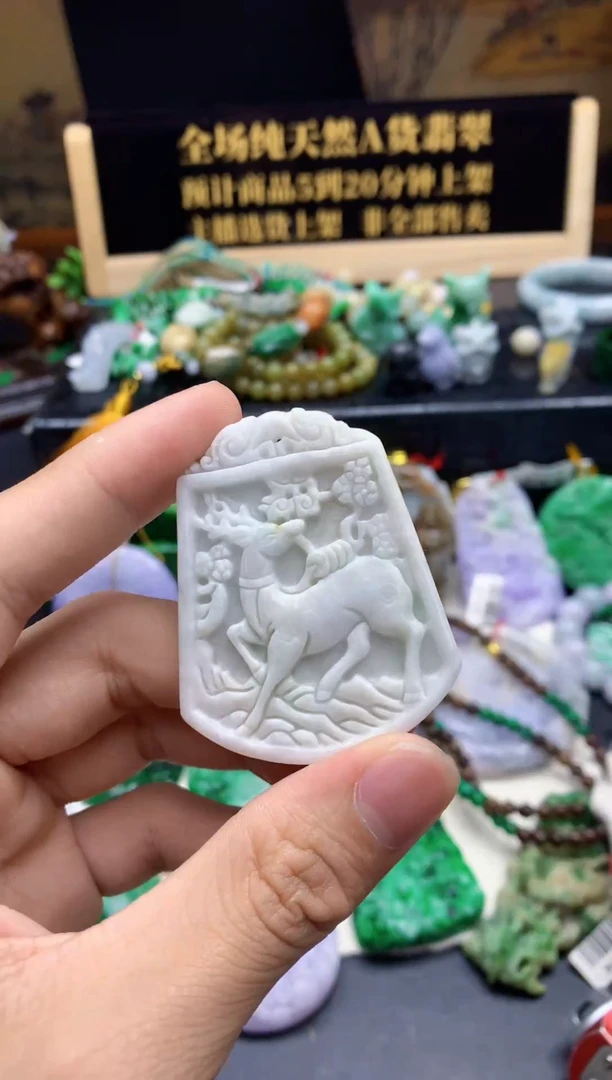 颈饰未镶嵌翡翠天然A货翡翠