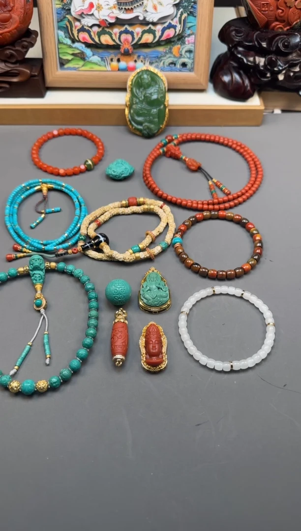 【闪购商品】南红玛瑙手串手串18K金镶嵌手串手串