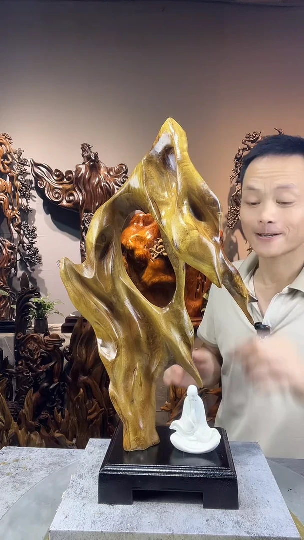 金丝楠w*f小叶桢楠随行摆件22