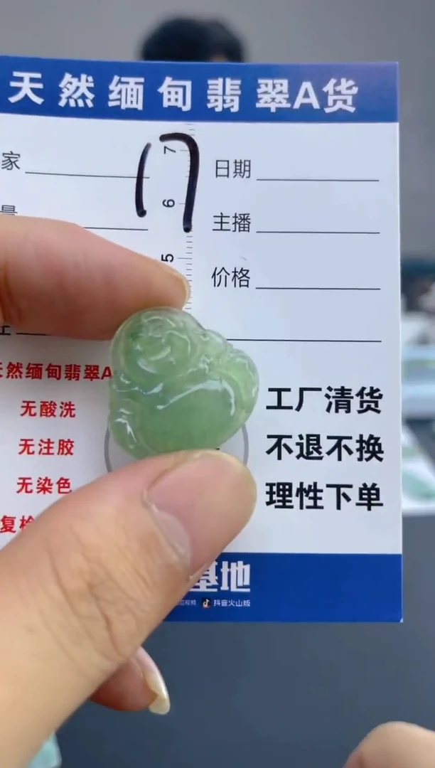 翡翠未镶嵌颈饰天然A货缅甸翡翠  17