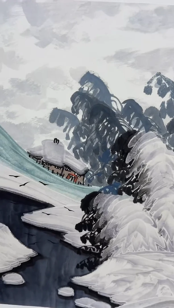 国画刘立荣亲笔绘画手绘作品D17