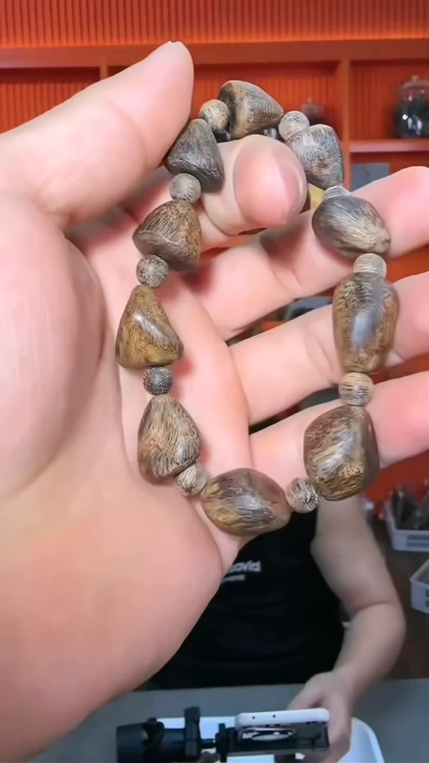 沉香手串a16号沉水瘤疤18g多样性发一