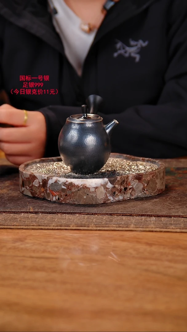 盛唐工坊 足银999 手工泡茶壶