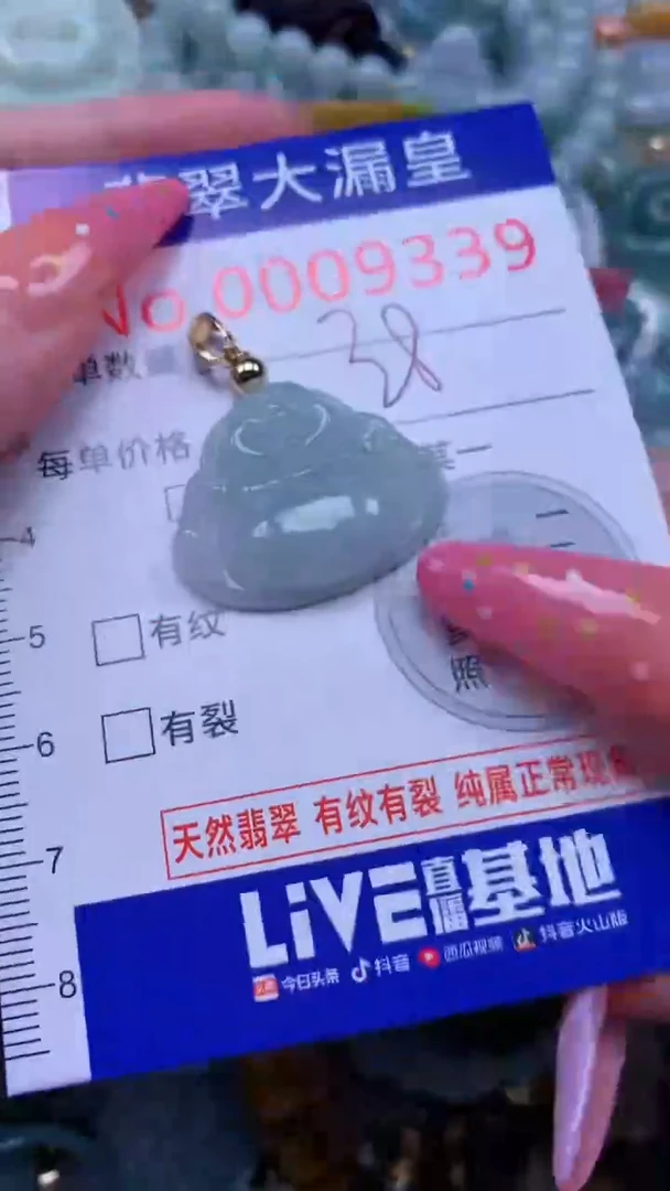 翡翠未镶嵌吊坠(不含链)9339