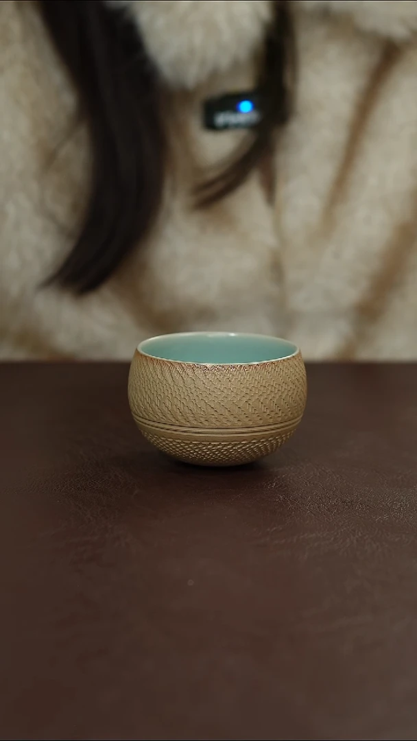 摆件陶原矿原釉汝宋汝瓷