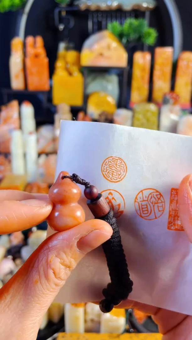 【闪购商品】老挝石印石手工篆刻《平安》