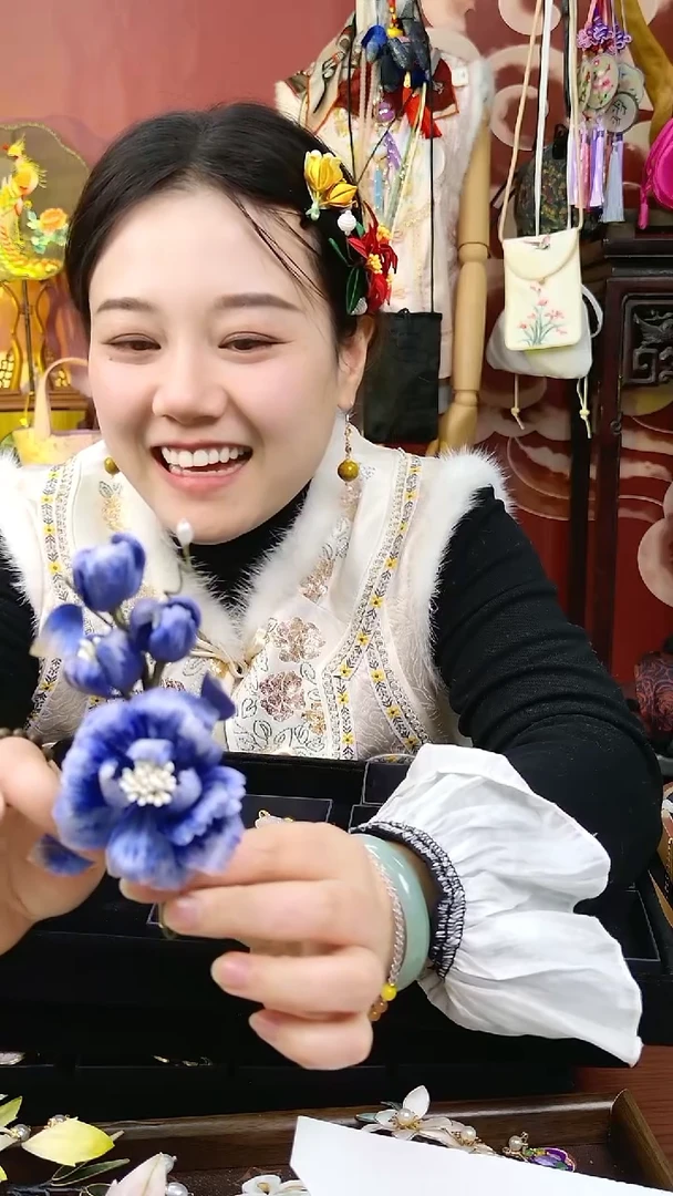 纯铜合金琉璃非遗首饰好美