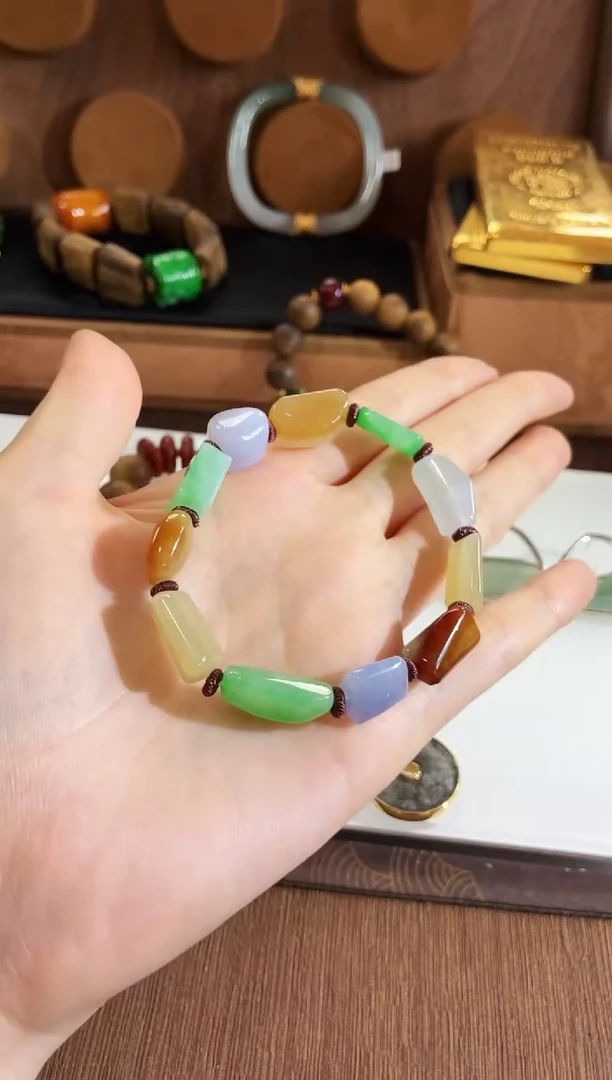 未镶嵌手串翡翠手饰