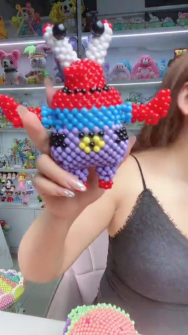 玻璃2045卡6糖果珠蟹老板材料包1套