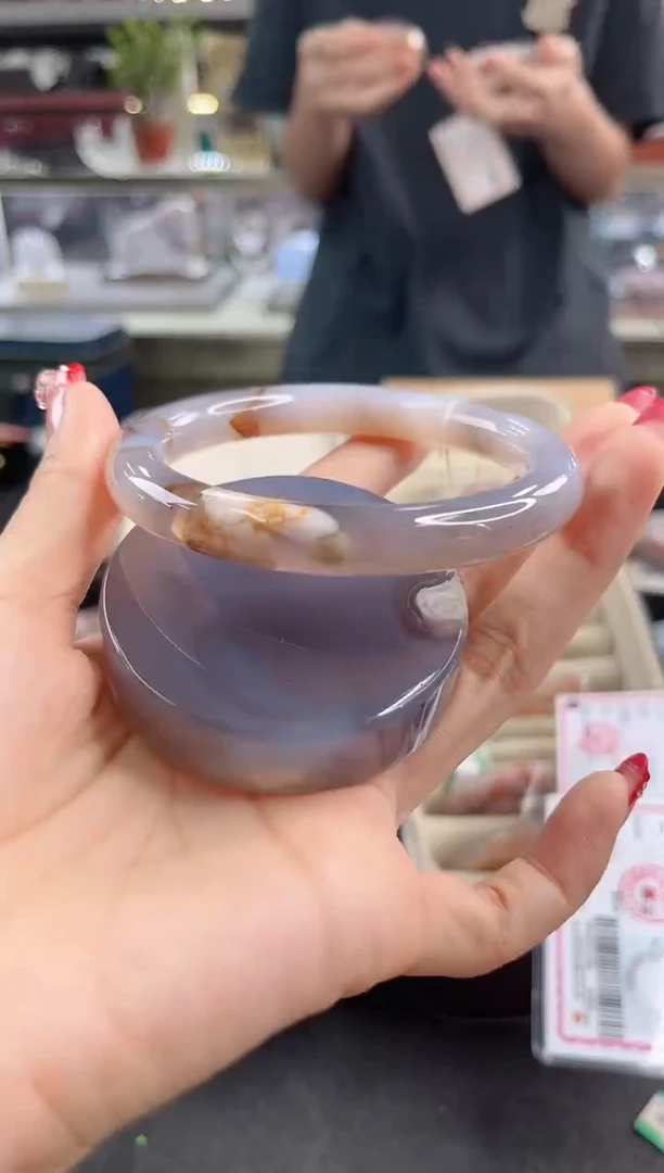 未镶嵌手镯石英质玉61圈口 （赠品镯心）3452899