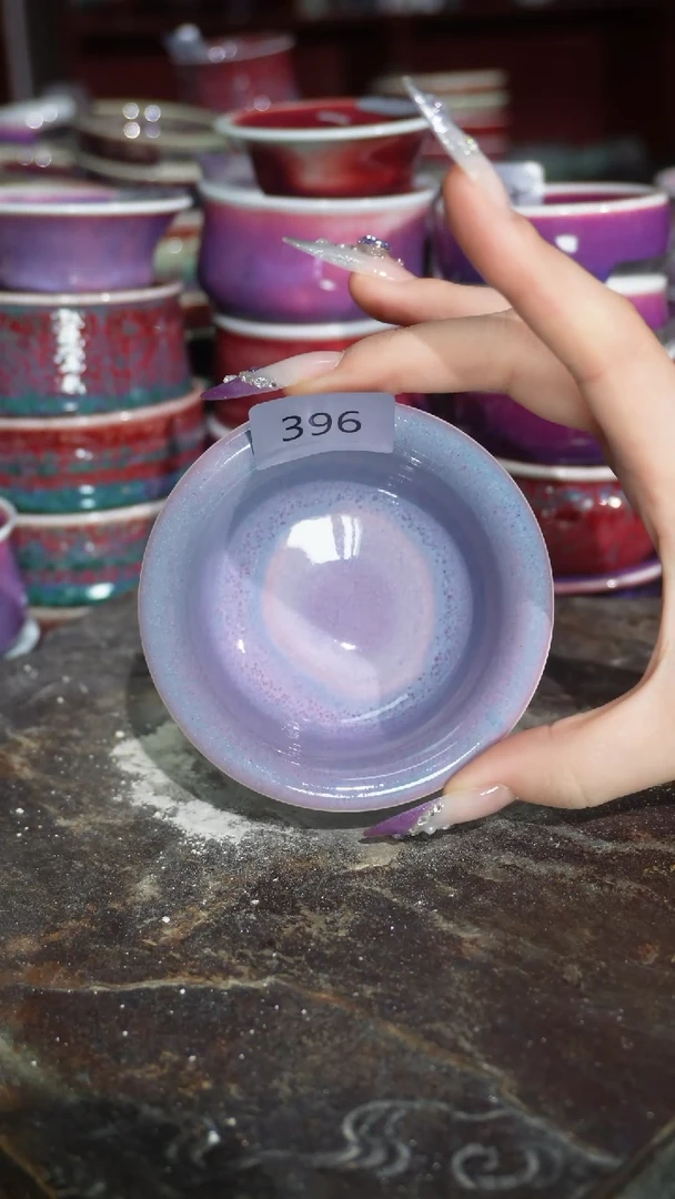 摆件陶精品窑变钧瓷茶器