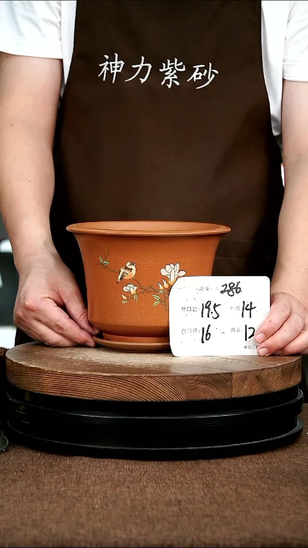 紫砂花盆花卉园艺286+Z