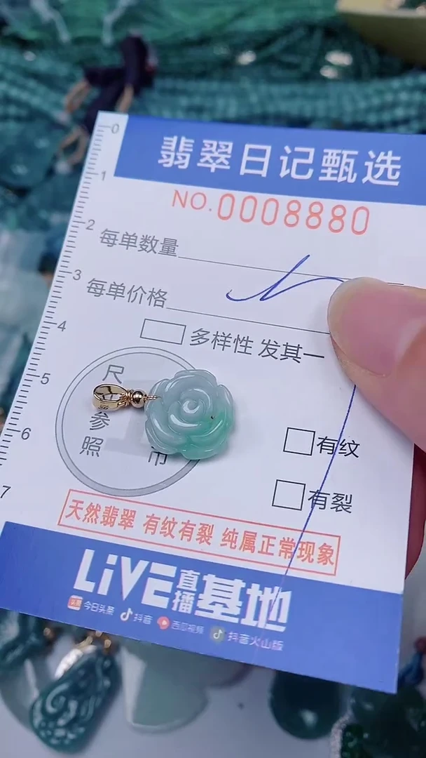 翡翠未镶嵌颈饰00008880