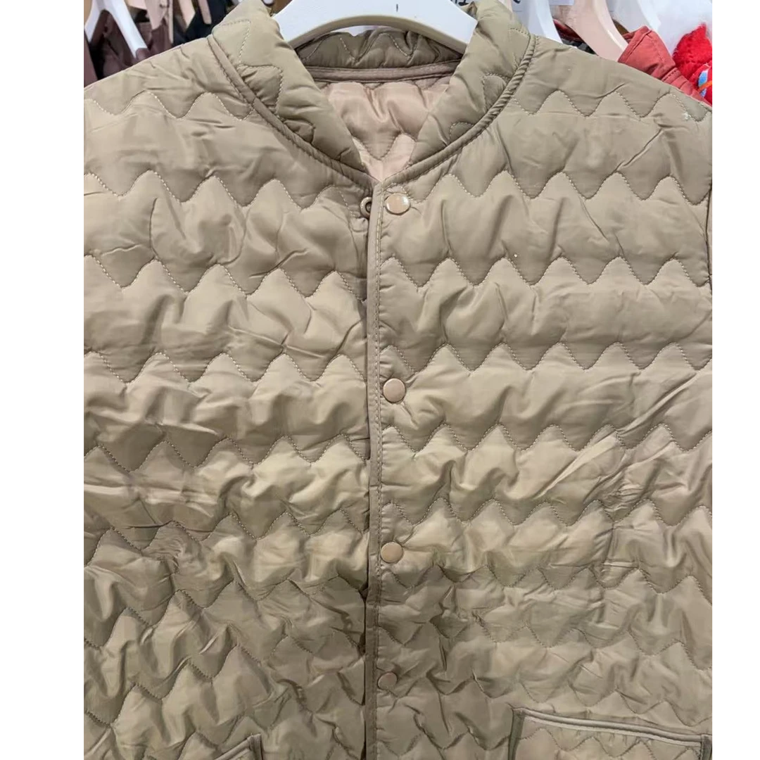 2116女装棉服菱格保暖上衣棉衣外套