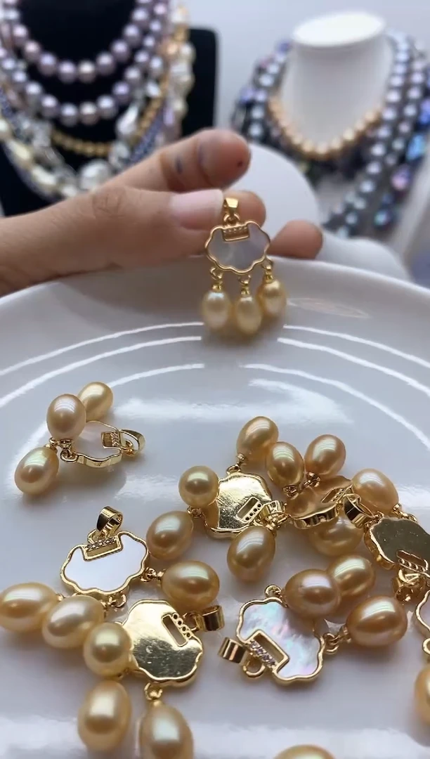 【闪购商品】淡水珍珠颈饰钛钢7