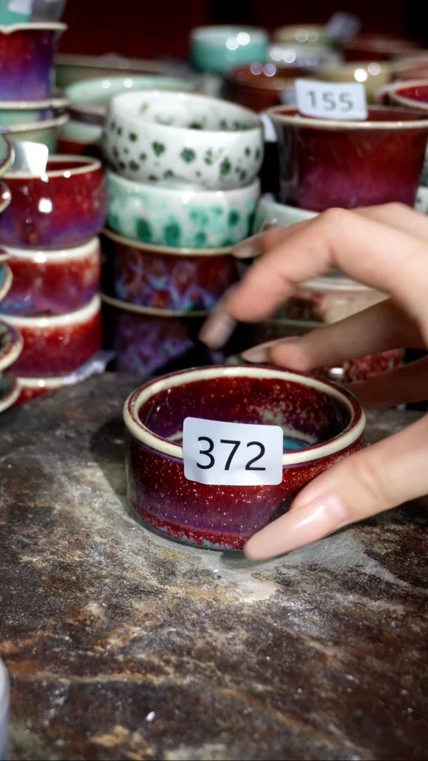 摆件精品窑变钧瓷茶器