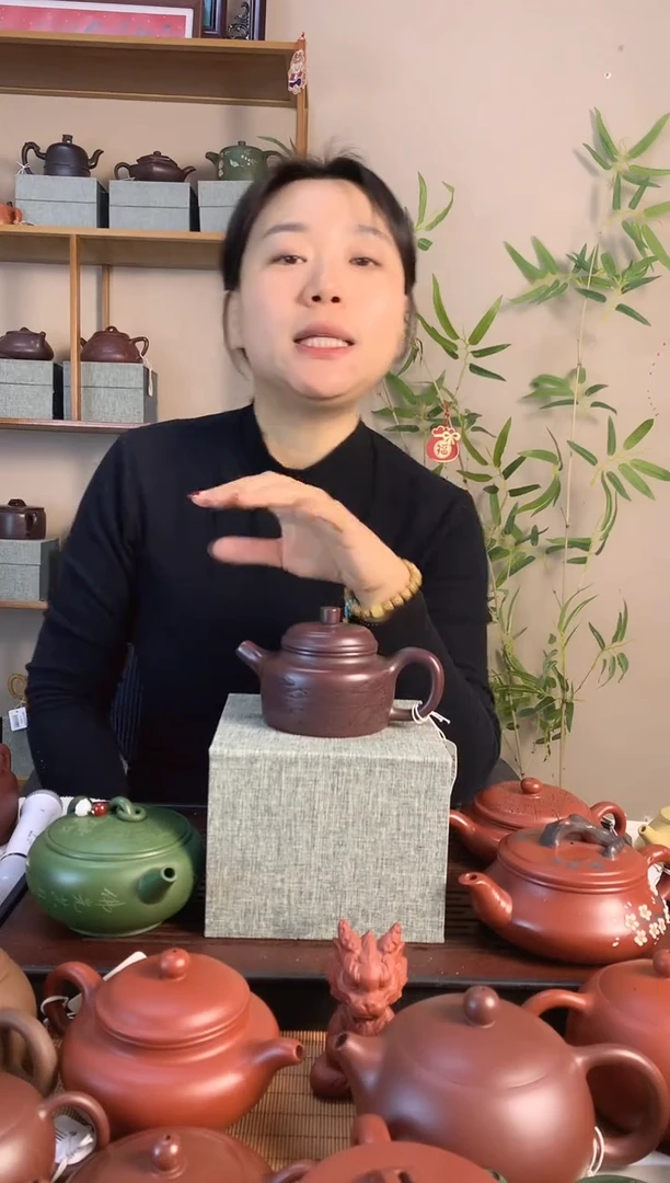 茶壶紫砂趣*园全手工铁血红砂山水刻绘德钟