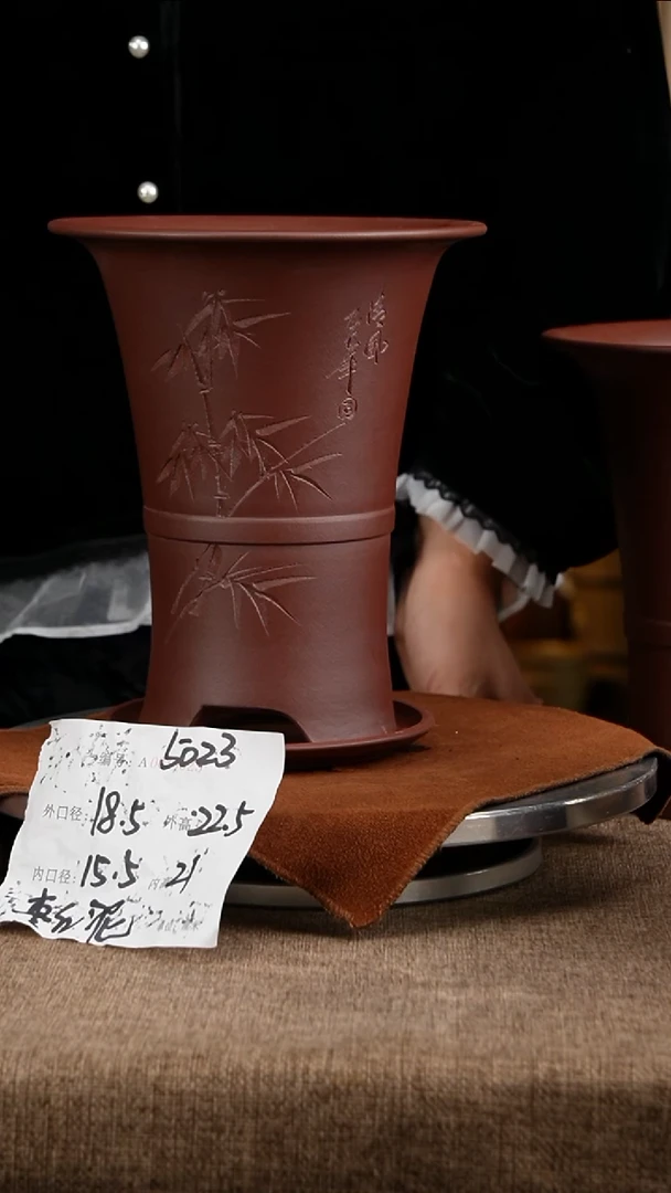紫砂花盆花卉工艺5023+z