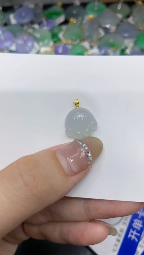 【闪购商品】翡翠颈饰18K金镶嵌222222222