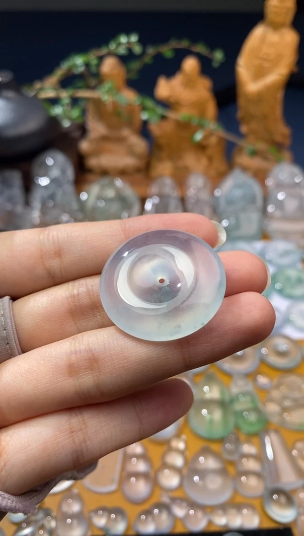吊坠(不含链)未镶嵌翡翠平安扣