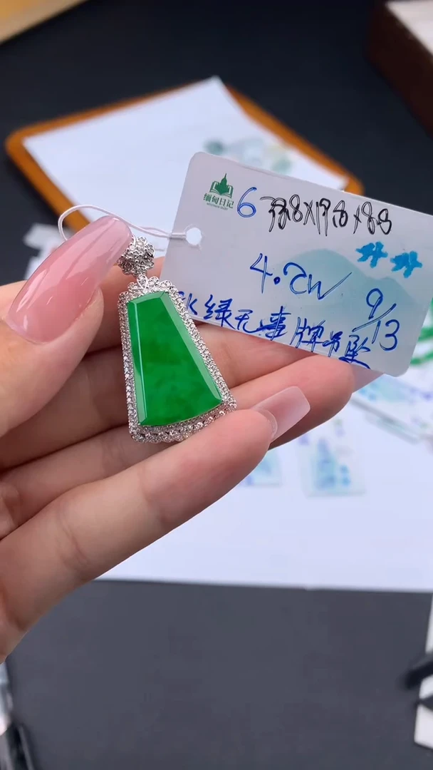 颈饰未镶嵌翡翠自带#送人#，联系客服核对地址~