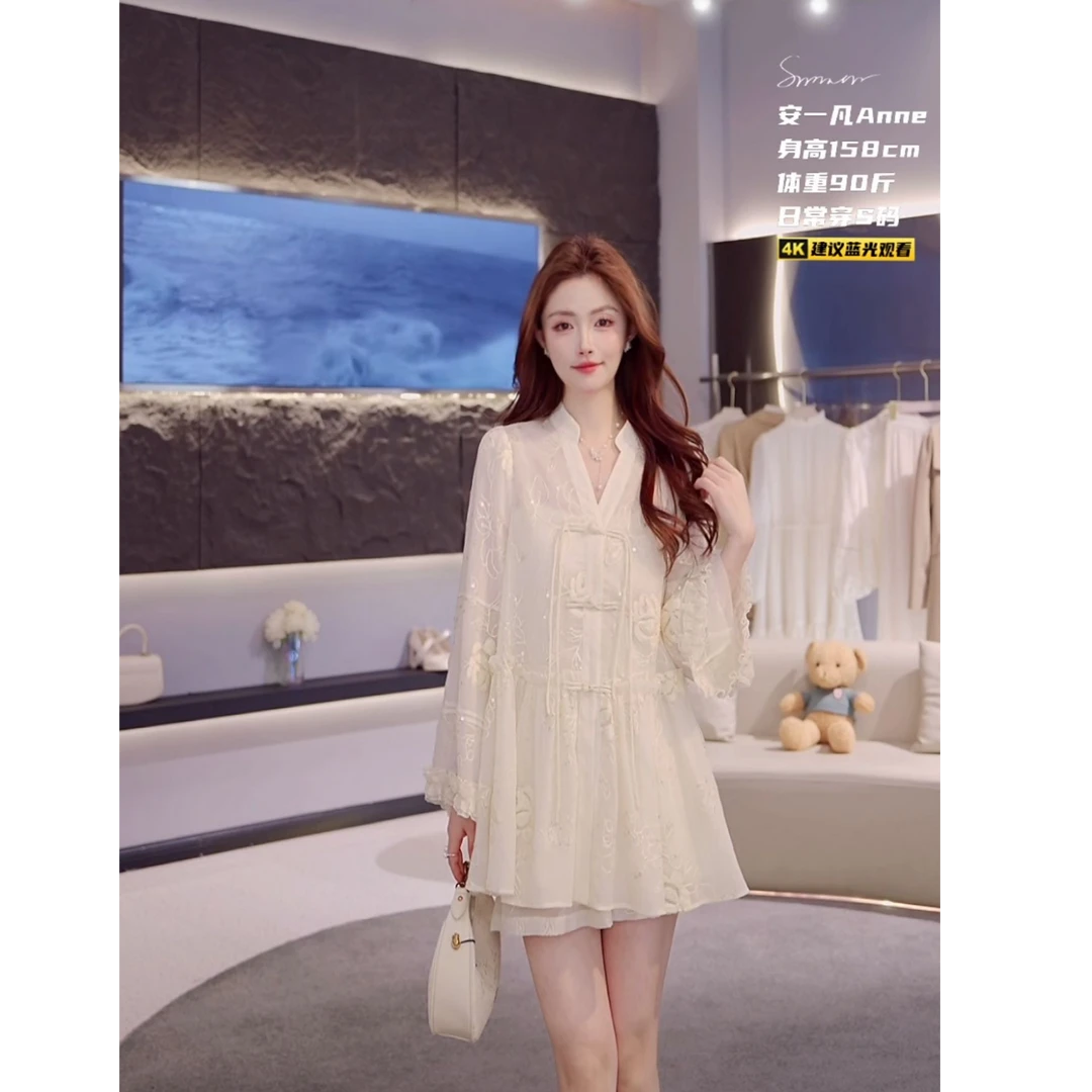 ANNELILY【云梦-凡】高级感新款休闲气质百搭短裙套装AT2503029