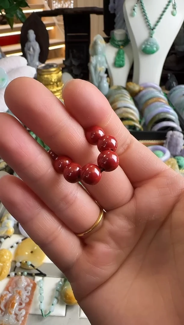 【闪购商品】玛瑙/玉髓手链未镶嵌朱砂3