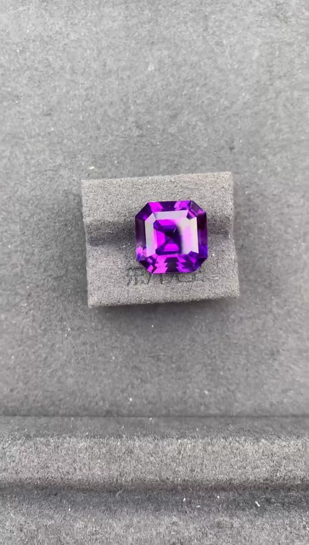 未镶嵌珠宝半成品紫晶10.2ct紫水晶 FE 定制
