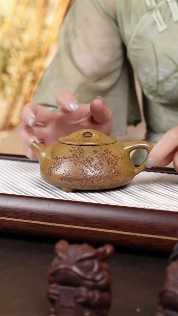 茶壶紫砂钱金泉石瓢