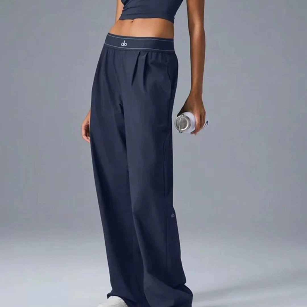 【八八】AU 25速干裤阔腿裤女士透气速干健身裤直筒裤休闲