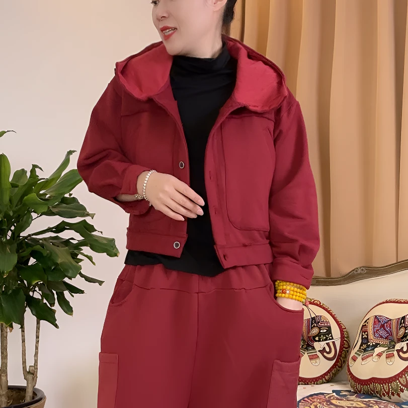 本古佳0904毛圈连帽卫衣夹克120*48长袖时尚百搭休闲洋气炸街女款