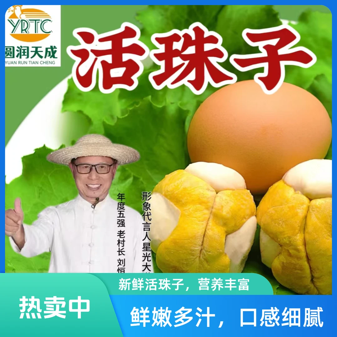 圆润天成活珠子40枚装五香香辣味无骨无毛开袋即食真空包装营养