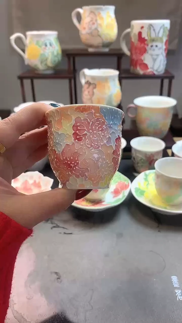 一味*手绘*赏春杯