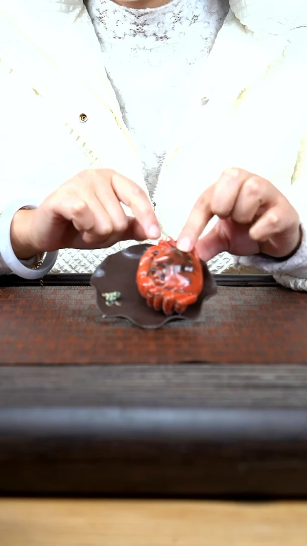 【闪购商品】紫砂茶壶小蛙蟹 茶宠 一套