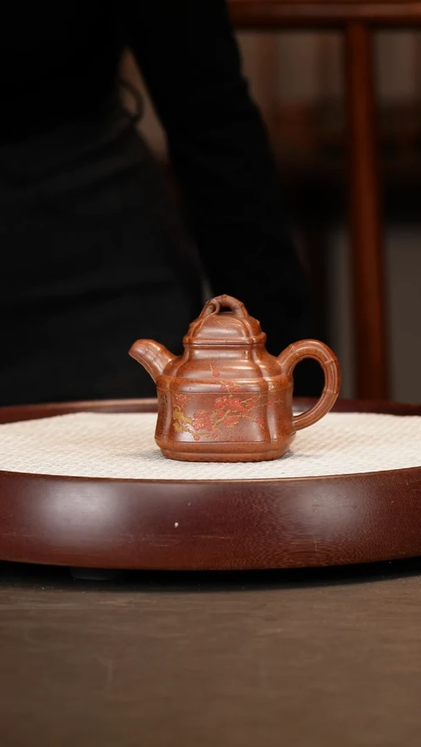 【吴顺华】 四方抽角竹鼎 200c