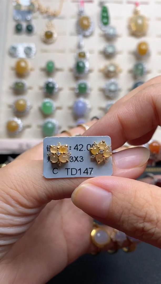 翡翠戒指银S925镶嵌111111