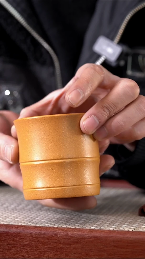 茶杯紫砂黄金段主人杯