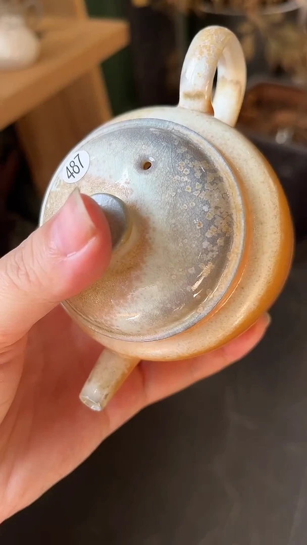 壶487号容量175ML 仿手工壶 中白泥