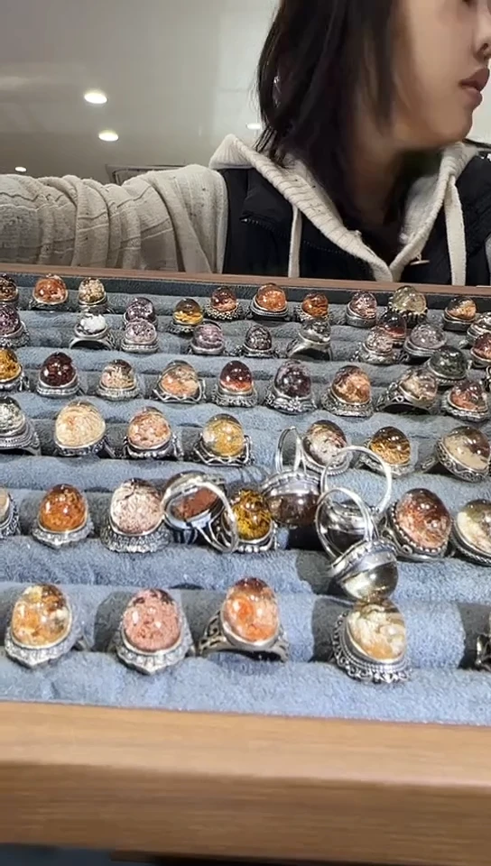 【闪购商品】水晶戒指银S925镶嵌（多样性发一）